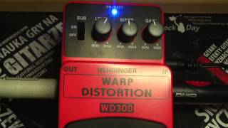 Video thumbnail for WD300 WD 300 Warp Distortion Behringer guitar effect, efekt gitarowy test review - RockDay by Rockdaypl