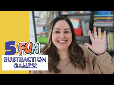 5 of my Favorite Subtraction Games to play in Kindergarten, First, and 2nd Grade
