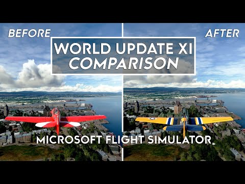 Microsoft Flight Simulator - World Update 11 Before and After Comparison