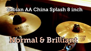 Video thumbnail for SABIAN AA China Splash 8インチ   ノーマル仕様とブリリアント仕様の音色の違い by チャンネルすず