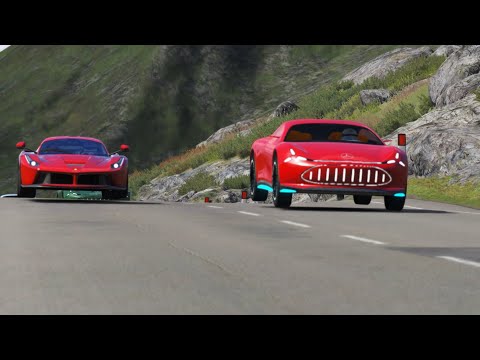 Ferrari LaFerrari 2015 vs Mercedes Vision AMG Concept 2022 at Highlands