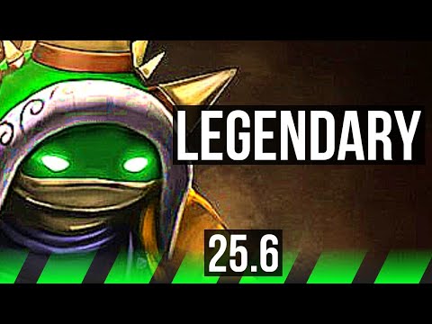 RAMMUS vs EKKO (JGL) | 7k comeback, 45k DMG, Legendary, 600+ games | EUW Master | 25.6
