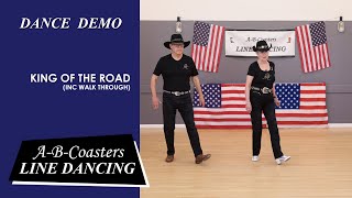 KING OF THE ROAD - Line Dance Demo &amp; Walk Through