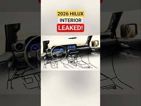 2026 Hilux Interior LEAKED! Prado-Tech Upgrade!😎😯 #shorts #toyota #hilux2026 #hilux