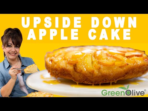 EASY Caramel Apple Upside Down Cake Recipe