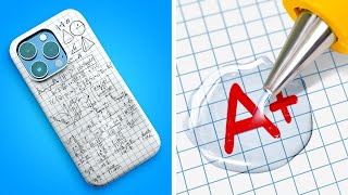 COOL VS BORING PHONE 🤩 Awesome Crafts to Custom your Phone for Smart Students by 123 GO!