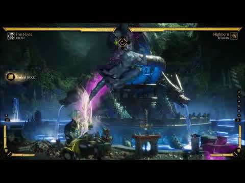 MK11 Frost punishes vs Highborn Kitana Dive Kick