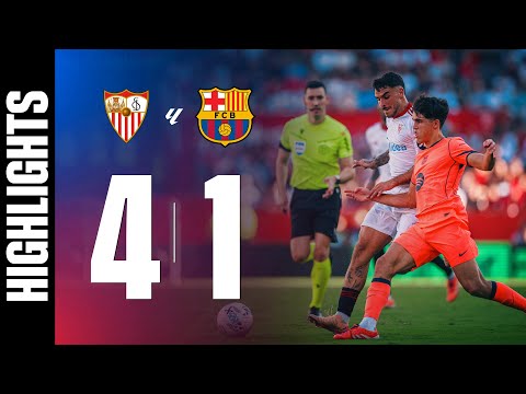 SEVILLA 4 vs 1 FC BARCELONA | LALIGA 2025/26 MD08 🔵🔴