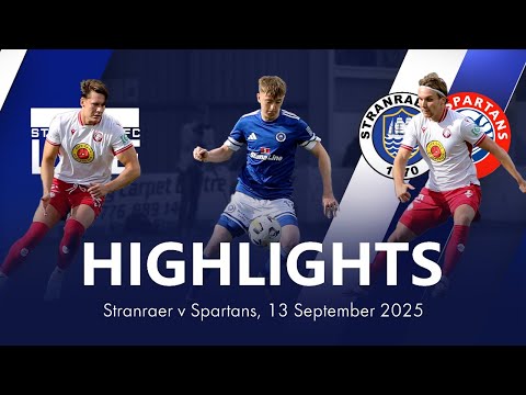 Highlights | Stranraer – Spartans 0:2, 13. September 2025