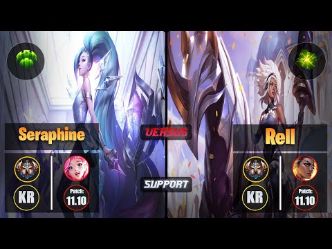 Challenger SERAPHINE [Guardian] (Support) VS  RELL - Challenger KR Patch 11.10