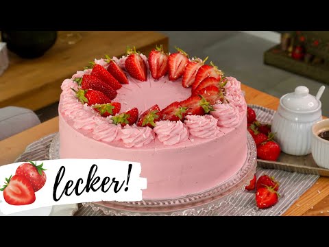 Leckerste Erdbeertorte selber backen - Rezept und Anleitung / Strawberry Cake