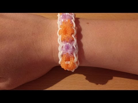 Rainbow loom Stern armband (Anleitung deutsch )