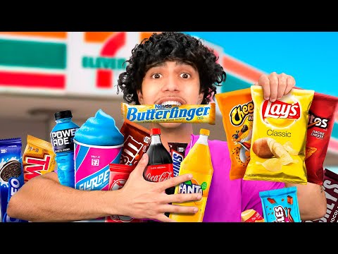 EATING ONLY GAS STATION FOOD FOR 24 HOURS!