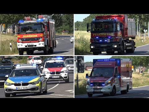 HLF 20/16 und WLF AB-Rüst der Löschgruppe Aldenhoven & Rettungsdienst Kreis Düren