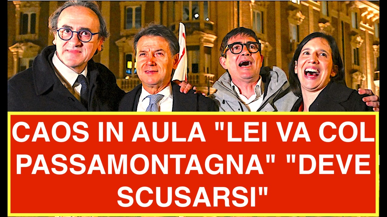 CAOS IN AULA "LEI VA COL PASSAMONTAGNA"  "DEVE CHIEDERE SCUSA"