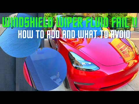 What Type of Washer Fluid NOT to Add to Tesla Model 3 & How to Fill Your Tesla Washer Fluid