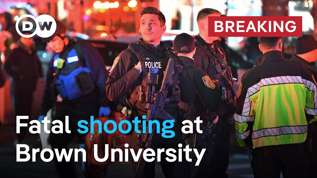 Brown University shooting in the US: 2 dead and 8 wounded as suspect still at large | DW News