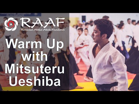 Aikido Warm Up Aikikai Hombu Dojo-cho Mitsuteru Ueshiba