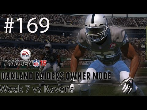 [PS4] Madden 15: Raiders Connected Franchise - Week 7 vs Ravens [HD 1080P]