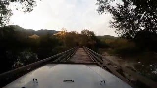 preview picture of video 'Bridge crossing with Jeep Wrangler ( GoPro Hero 3 silver edition)'