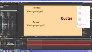 After Effects CS6 Tutorial - 116 - Professional Looking Type Part 2