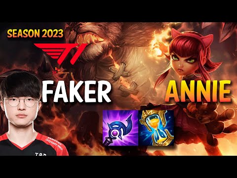 T1 Faker ANNIE vs PYKE Mid - KR Ranked