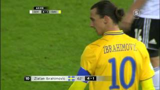 Sverige-Tyskland 4-4 All goals (Lasse Granqvist, commentary dubbed )
