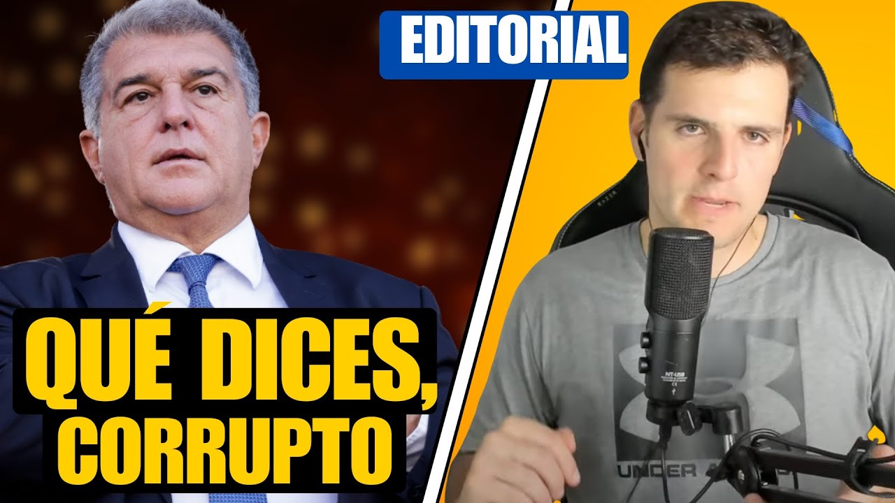 LAPORTA, CORRUPTO, DELINCUENTE Y COMPRA-ÁRBITROS: IÑAKI ANGULO REACCIONA