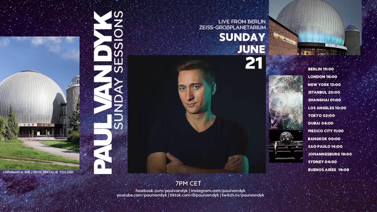 Paul van Dyk - Live @ Sunday Sessions #15 x Zeiss-Großpanetarium in Berlin 2020