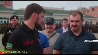 Рамзан Кадыров с Виктором Лукашенко посетили Российский Университет Спецназа