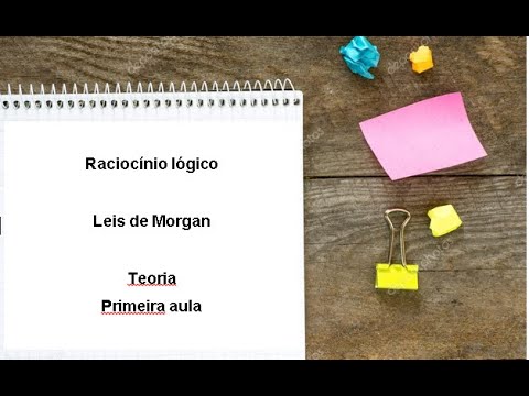 Raciocínio Lógico - Leis de Morgam - Primeira aula