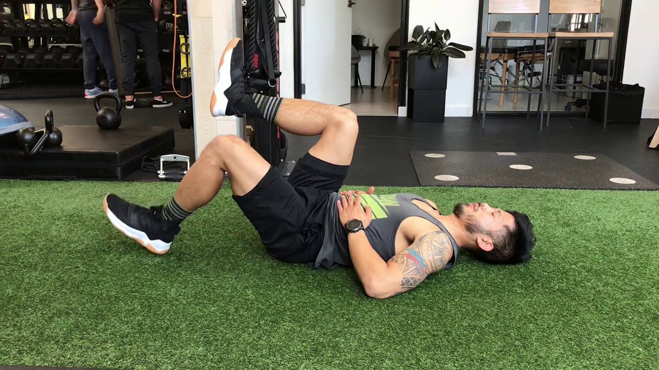 Supine Heel Taps - YouTube