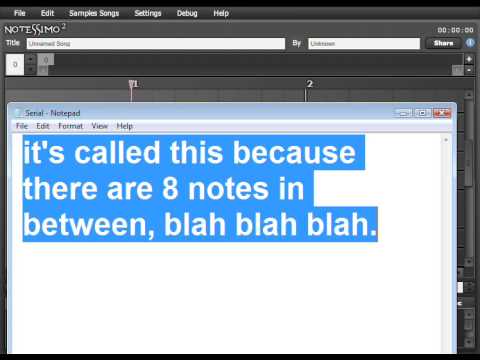 Notessimo 2 Tutorial Steps and Chords