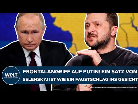 UKRAINE-KRIEG: Hitziges Fernduell! Ein Satz von Selenskyj ist ein Frontalangriff auf Wladimir Putin