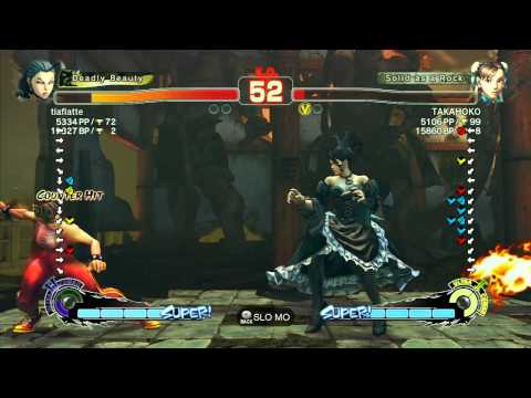 SSF4 AE 2012: Jiban (Rose) vs TAKAHOKO (Chun-Li) - Xbox Live Ranked Match