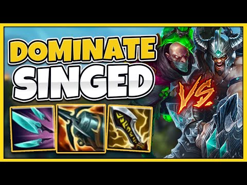 How To Make The Game Unplayable For Singed (Informative) | Challenger Tryndamere - League of Legends