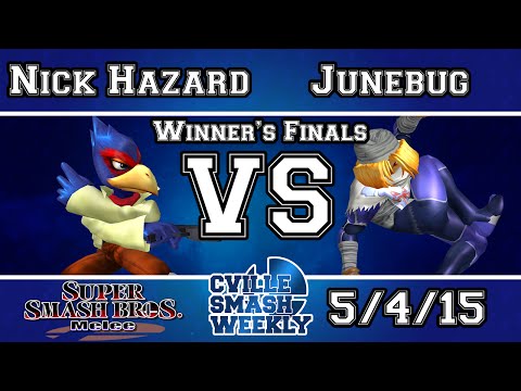 Cville Smash - LS|Nick Hazard (Fal.Marth.Fox) Vs LS|VGz|Junebug (Sheik,Falco) - W.Finals - Melee