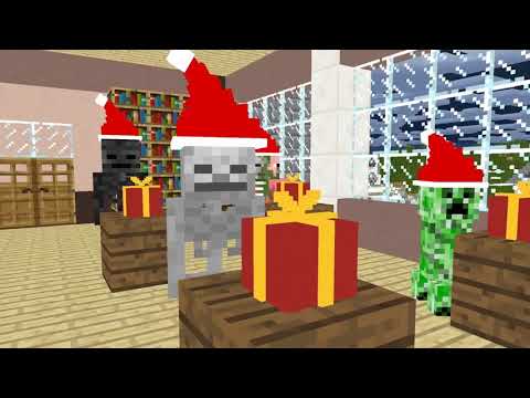 Monster School - CHRISTMAS PRESENTS CHALLENGE - Minecarft Animation