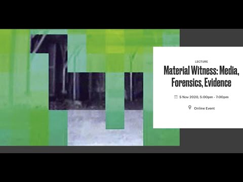 Susan Schuppli, Material Witness