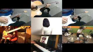 [HD]Mahou Shoujo Ikusei Keikaku OP [Sakebe] Band cover