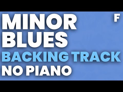 Minor Blues in F Backing Track Swing 120 bpm Brushes - NO PIANO