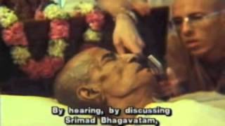 Srila Prabhupada speaking Varnasrama on his deathbed