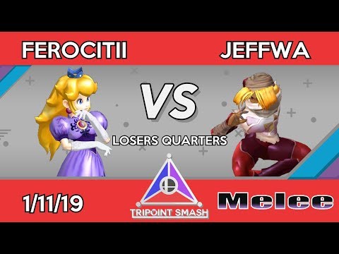 Tripoint Smash 43 - Losers Quarters - Ferocitii (Peach) Vs. JeffWa (Sheik)