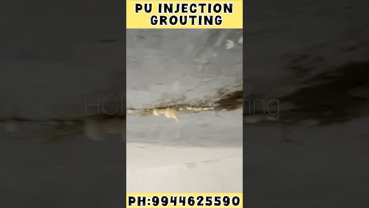 Live Leakage arresting PU Injection Grouting Method |#waterproof #construction #leakage #PU