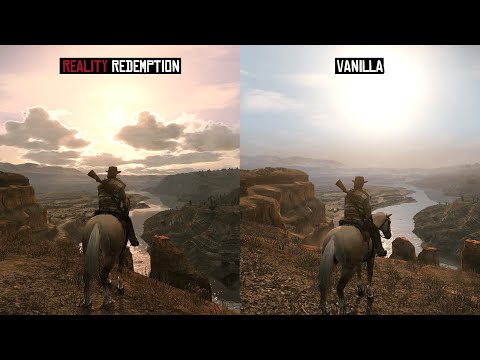 Reailty Redemption Mod Side by Side Visuals Comparison - Red Dead Redemption PC