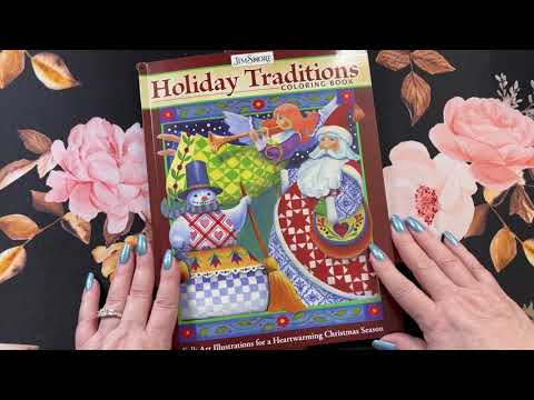 Jim Shore | Holiday Traditions coloring book | Flip Through