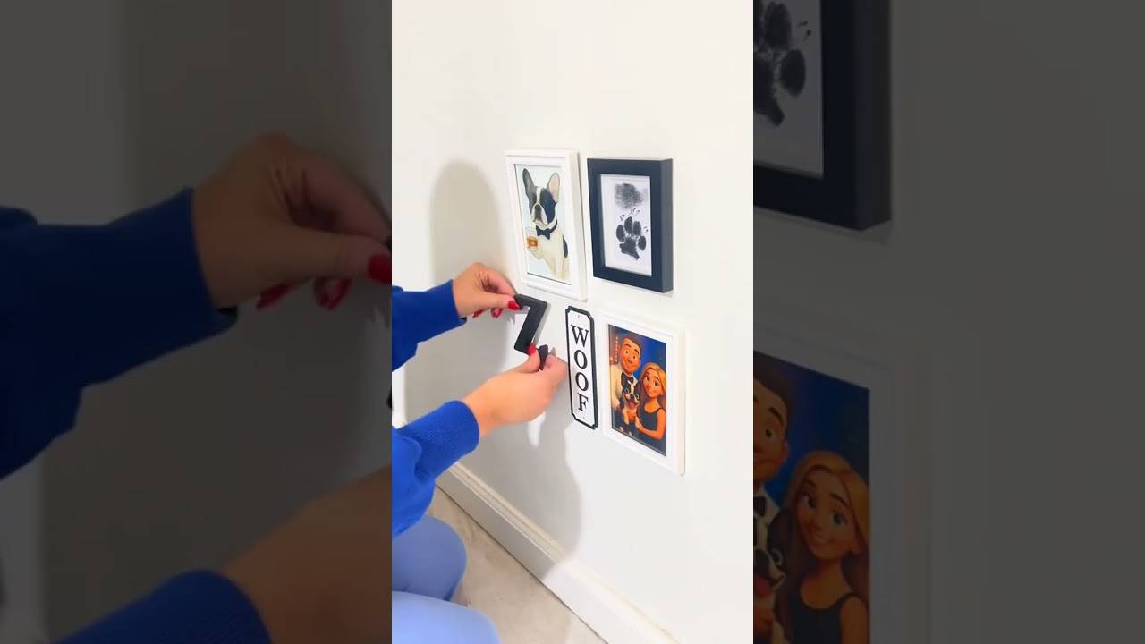 I made Zeus a pet gallery wall 🎨👩🏼‍🎨 #gallerywall #gallerywalldecor #homedecor #petgallerywall