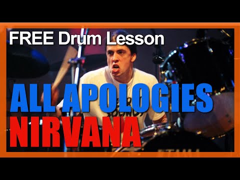 ★ All Apologies (Nirvana) ★ FREE Video Drum Lesson | How To Play SONG (Dave Grohl)