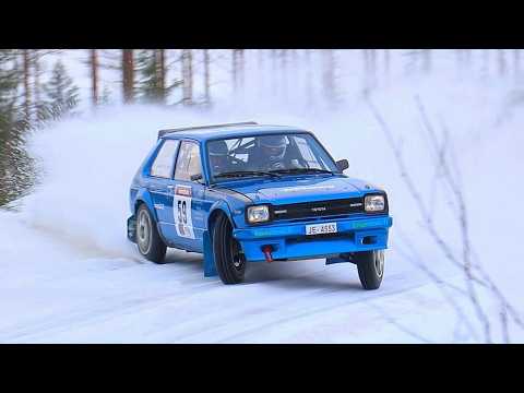 Toyota Starlet Rallying, Wide and Loud!