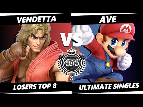 4o4 Smash Night 76 - Vendetta (Ken) vs GUMP2| Ave~ (Mario) - Losers Top 8